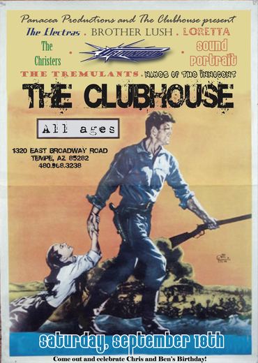 GROUNDED gig flyer, The Clubhouse, Tempe, Sep 18