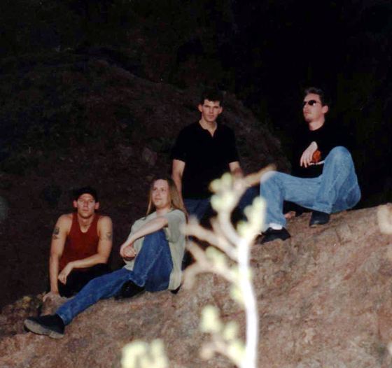 GROUNDED: sitting on the rocks at night