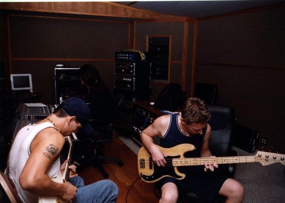 GROUNDED: bass and guitar in the studio